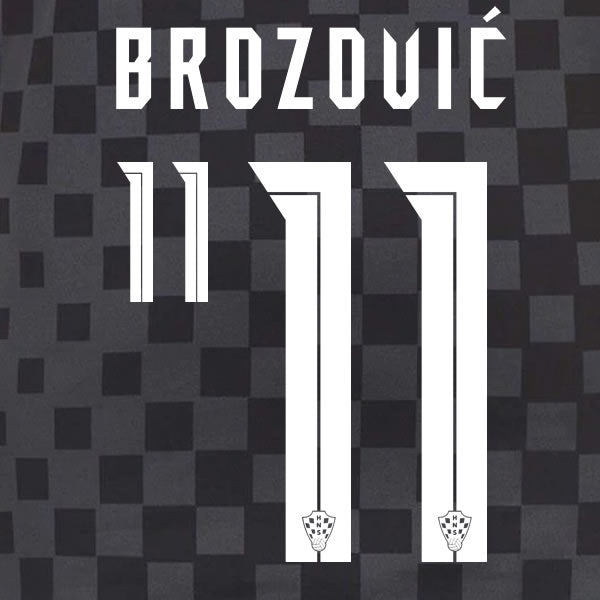 20/21 Croatia Away Name Sets